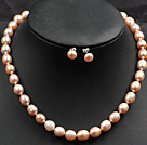 Aventurine και πράσινο αλευρωδών πέτρα σετ (κολιέ και βραχιόλι Συμφωνήθηκε σκουλαρίκια)
