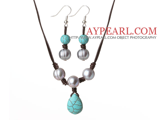 Gray Series Ποικιλία Σύννεφα κρυστάλλου και Gray Agate και Κορναλίνη σετ (κολιέ και βραχιόλι Συμφωνήθηκε)