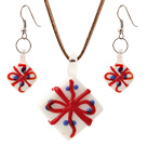 Wonderful Christmas/Xmas Ceramic Gift Box Sets (Necklace With Matched Earrings)