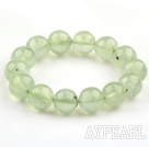 13mm Rund Natural Prehnite Stretch pärlstav armband Armband