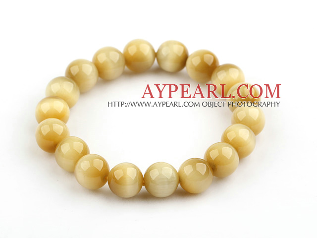 10 χιλιοστά του Γύρου της Α Βαθμού Golden Tiger Eye Beaded βραχιόλι βαρύ Stretch