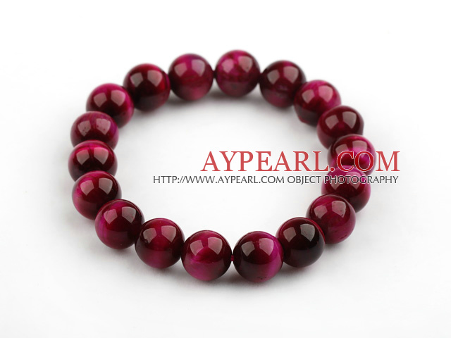 10mm ronde A Grade Rosaire Red Tiger Eye Beaded Bracelet extensible