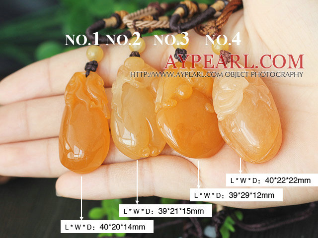 A Grade Huanglong Jade Pendant ( Customer can choose one from 4 pendants )