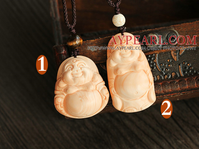 Klassische Blut Sea Shell Lächeln Buddhu Anhänger Halskette mit verstellbarer Cords ( Sie können wählen Sie eine aus Tow Anhänger )