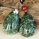 Classic Seraphinite κρεμαστό κολιέ με 925 αξεσουάρ αλυσίδα Sterling Silver ( μπορείτε να επιλέξετε 1 από 2 Μενταγιόν )