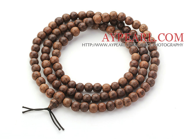 Les brins multi Natural Indonésie Tambac 108 perles de chapelet de bracelet