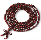 Long Style Multi Strands Natural Pterocarpus Santalinus Beads Bracelet