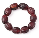 Fashion Natural Pumpkin Shape Original Red Agate Rosary armbånd