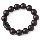 Fashion Jujube Wood Rosary perler armbånd med gravert kinesiske Lucky Words