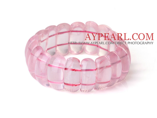 Belle Natural Rose Quartz Bracelet jonc