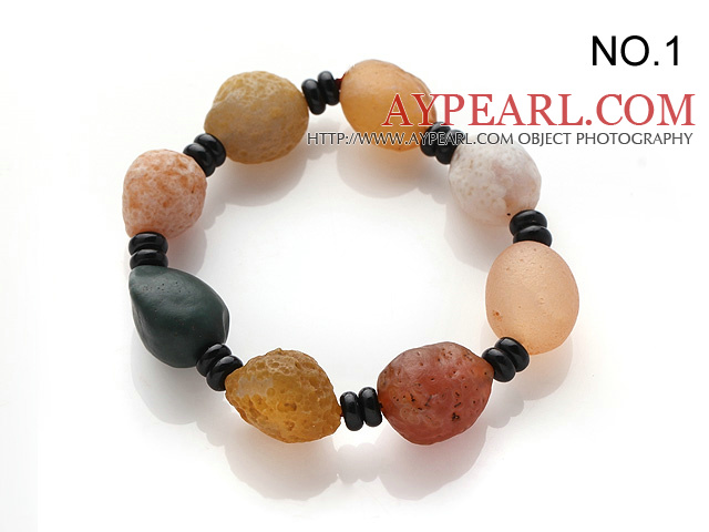 Forme irrégulière spécial Agate Pierres Bracelet (petites perles Conception / Grand perles Design)