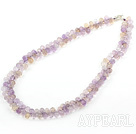 Natural Faceted Drop Shape Ametrine Necklace with Sterling Silver Clasp