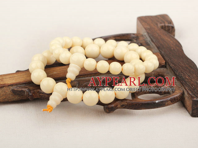 Natural Corozo Nut Prayer Bracelet (  Rosary Bracelet Total Two Pieces )