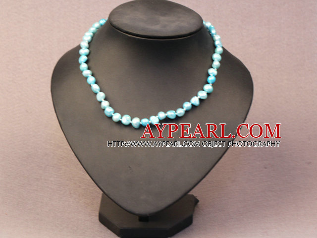 Simple style tendance Natural Blue Sky de pommes de terre Collier de perles