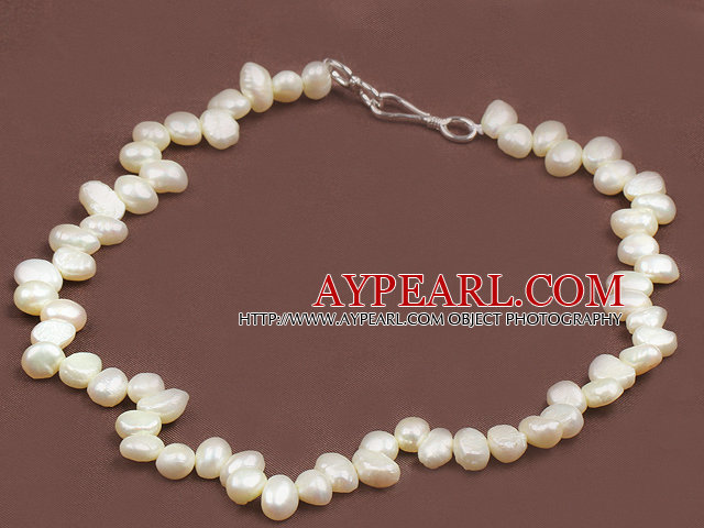 Special Design Natural White Freshwater Pärlhalsband