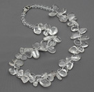 New Design Assorted Multi Shape Top Drilled Clear Crystal Necklace