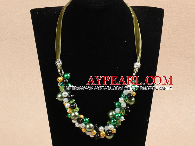 Single Strand En Grade Round Malakit pärlstav Knutna Necklace