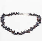 Special Design Natural Black Freshwater Pearl Necklace