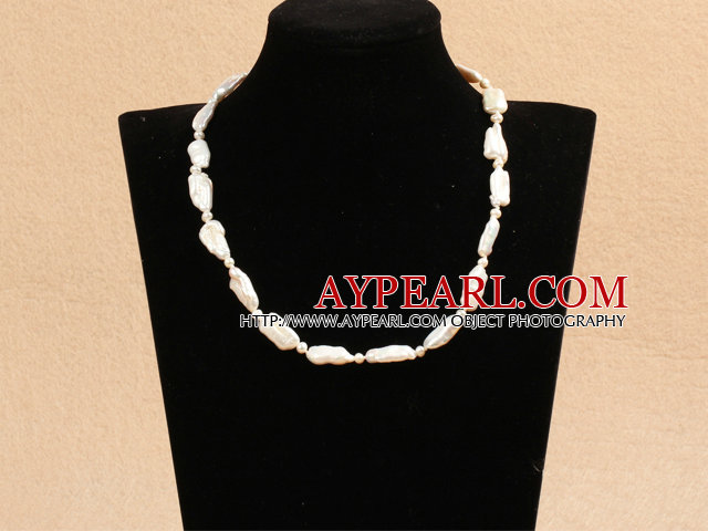 Best Mother Gift Graceful Natural White Rebirth Pearl Party Necklace