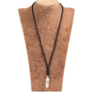 Wholesale Simple Fashion Pen Shape /Hexagonal Ghost Crystal Pendant Necklace