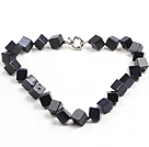 Fashion Simple Style Cube Shape Blue Sand Stone Kaulakoru Moonlight Risti