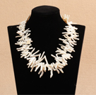 Statement Party Style Branch Shape Natural White Rebirth Pearl Necklace