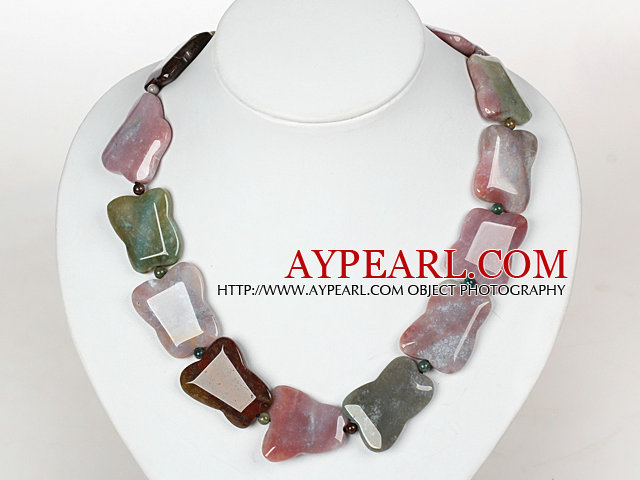 Chunky Collier Indien Collier Agate pour les femmes