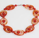 Natural Color Agate Choker Necklace Jewelry