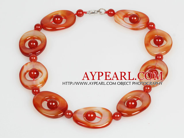 Natural Color Agate Collier ras du cou Bijoux