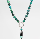 Wholesale Faceted Phoenix and Crystallized Agate Pendant Necklace