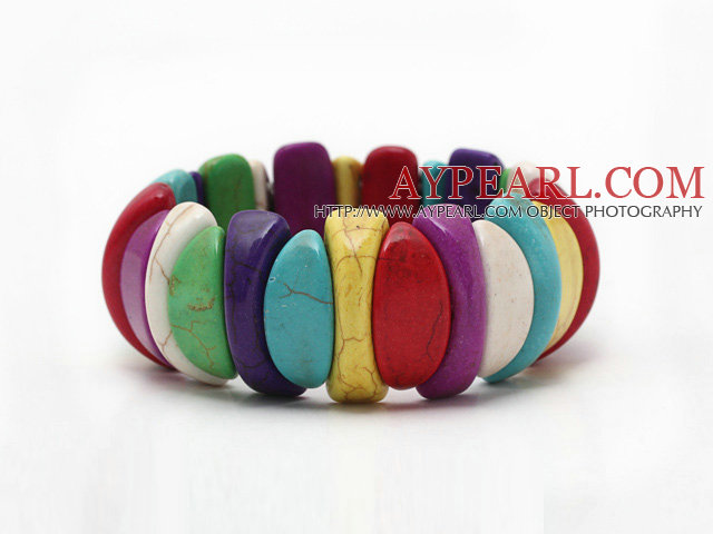 Multi Color Turquoise Elastic Bracelet Multi Color Turquoise Elastic Bracelet