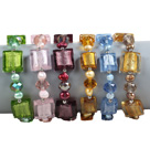 Wholesale 6 PCS Beautiful Multi Color Natural Pearl Colored Glaze Bead Bracelet (Random Color)