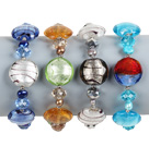4 PCS Vakker Multi Color Natural Pearl Farget Glaze perle armbånd (Random Color)
