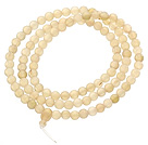 Classic Design Light Yellow Color 108 Round Antelope Horn perler Rosary / Bønn Armbånd