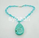 Wholesale Other Jewelry-colored glaze turquoise necklace