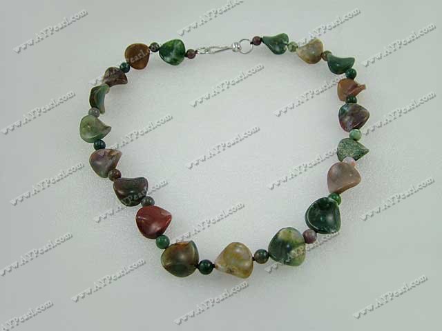 Wholesale Gemstone Jewelry-indian agate necklace