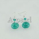 Wholesale crystal blue jade earrings