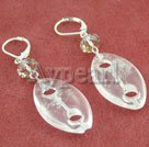 White crystal earrings