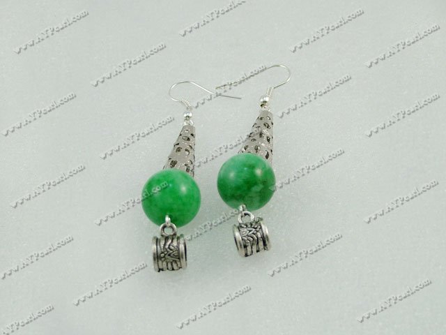 Boucles d'oreilles jade malaysien