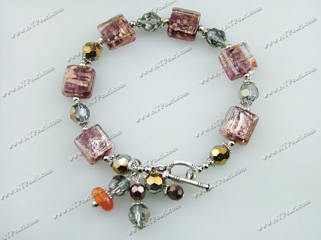 colored glaze crystal bracelet