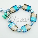 pearl colored glaze bracelet