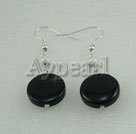 Wholesale Gemstone Earrings-black agate earrings