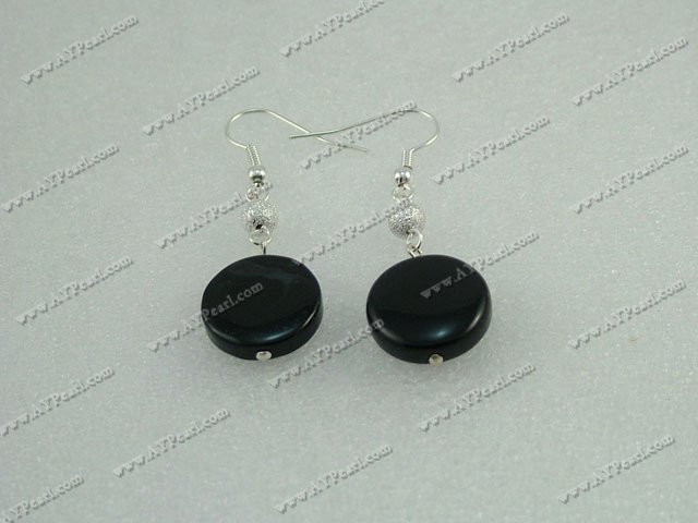 black agate earrings