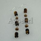 Wholesale Gemstone Jewelry-Pearl tiger eye earrings
