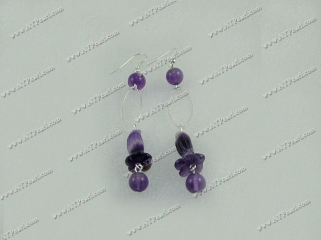 Wholesale Crystal Jewelry-Amethyst earrings