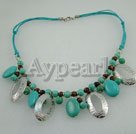 Wholesale tiger eye turquoise necklace