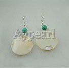 turquoise shell earrings