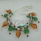 Wholesale Other Jewelry-pearl turquoise colored glaze bracelet
