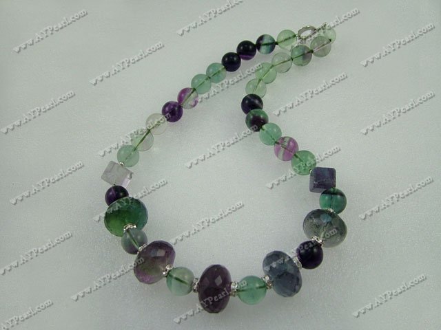 Rainbow fluorite necklace