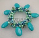 Discount pearl crystal turquoise bracelet